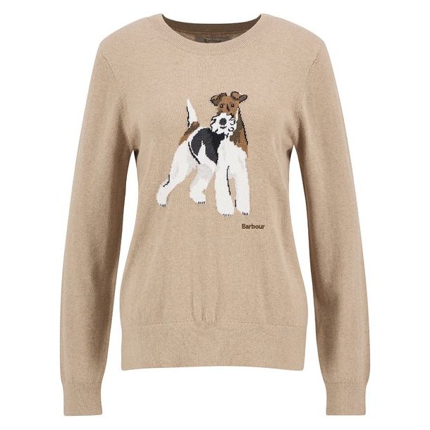 Barbour Fareham Knitted Jumper Lady Pale Camel