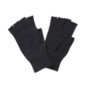 Barbour Fingerless Gloves Black