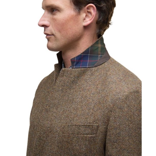 Barbour Firth Moons Herringbone Blazer Brown