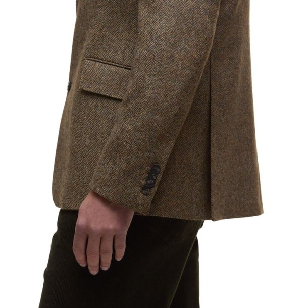 Barbour Firth Moons Herringbone Blazer Brown