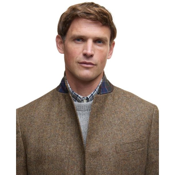 Barbour Firth Moons Herringbone Blazer Brown