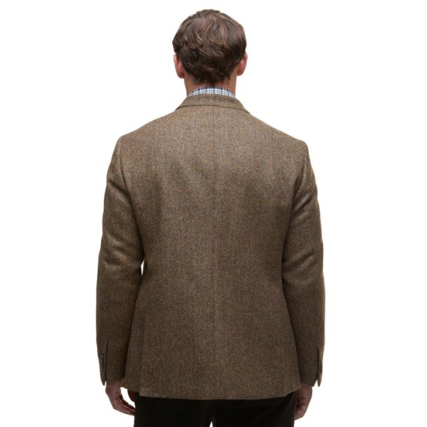Barbour Firth Moons Herringbone Blazer Brown