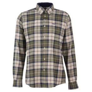 Barbour Fortrose Tailored Shirt LS Forest Mist Tartan