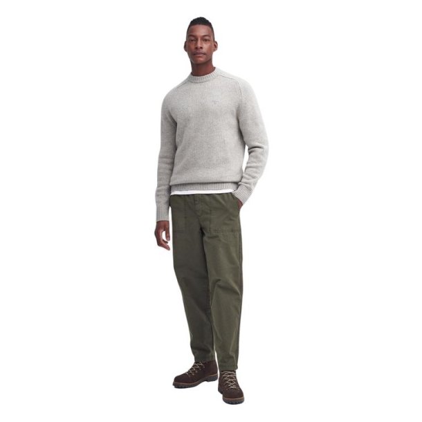 Barbour Grangetown Crew Neck Light Grey