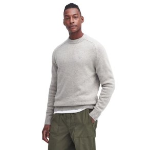 Barbour Grangetown Crew Neck Light Grey