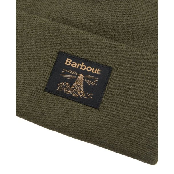Barbour Harton Beanie Deep Olive