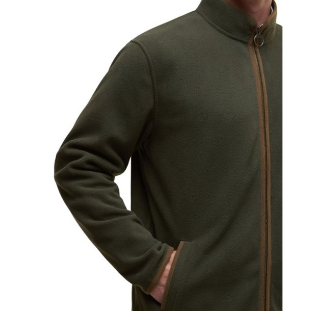 Barbour Harwood Zip Thru Fleece Olive