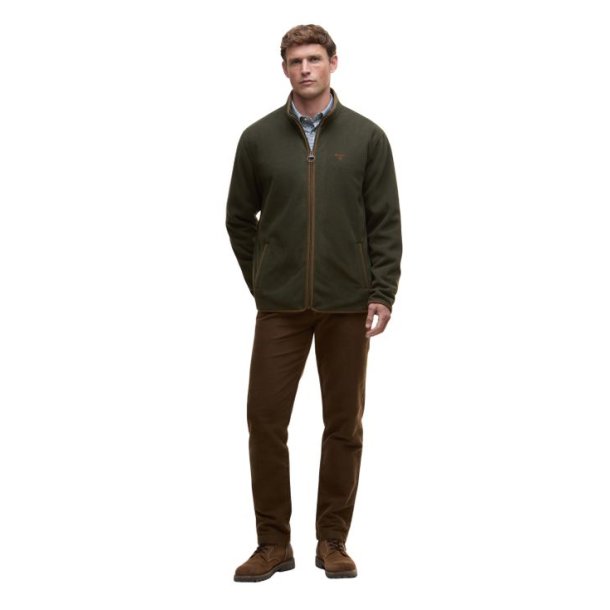 Barbour Harwood Zip Thru Fleece Olive