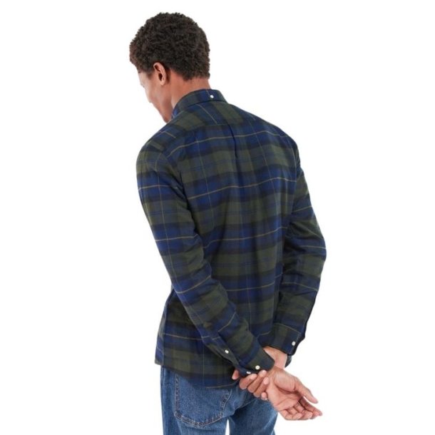 Barbour Kyeloch Tailored Tartan Shirt Olive Night