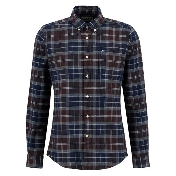 Barbour Kyeloch Tailored Tartan Shirt Midnight Oak Tartan