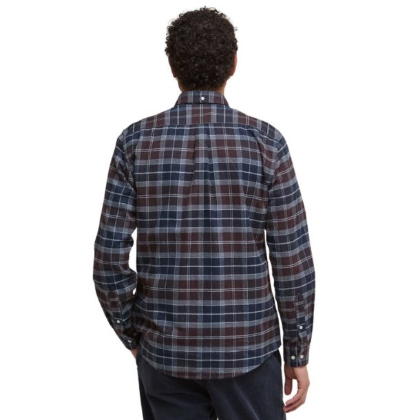 Barbour Kyeloch Tailored Tartan Shirt Midnight Oak Tartan