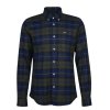 Barbour Kyeloch Tailored Tartan Shirt Olive Night