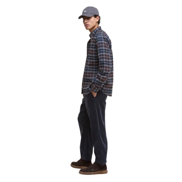 Barbour Kyeloch Tailored Tartan Shirt Midnight Oak Tartan