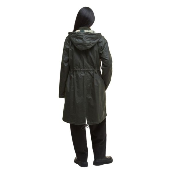 Barbour Marcy Wax Parka Lady Olive