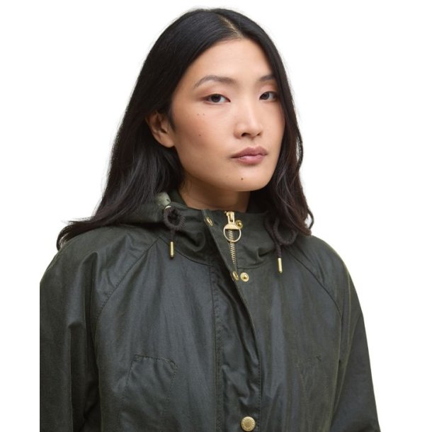 Barbour Marcy Wax Parka Lady Olive