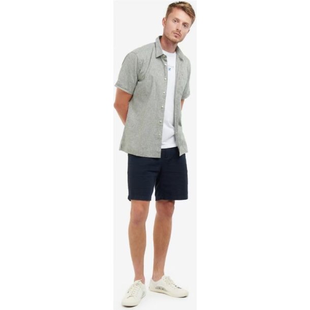 Barbour Nel S Sleeve Sum Skjorte Dusty Green