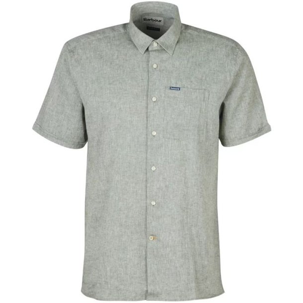 Barbour Nel S Sleeve Sum Skjorte Dusty Green