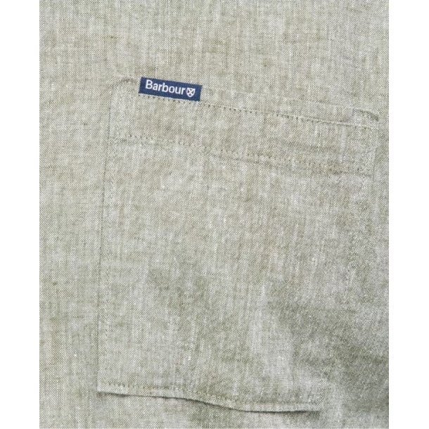 Barbour Nel S Sleeve Sum Skjorte Dusty Green