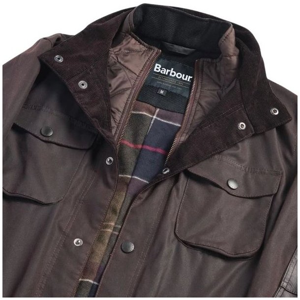 Barbour Ogston Wax Jakke Rustic/Ancient Tartan