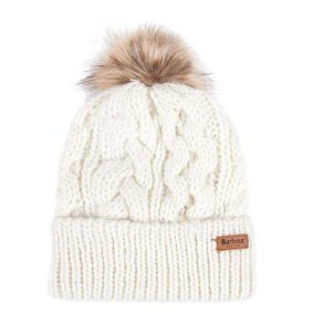 Barbour Penshaw Beanie Lady White