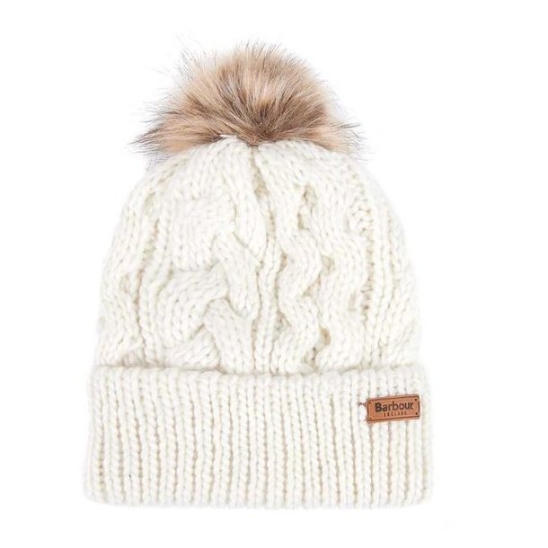 Barbour Penshaw Beanie Lady White