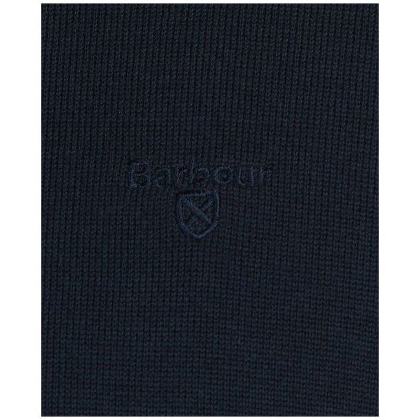 Barbour Pima Cotton Crew Neck Navy