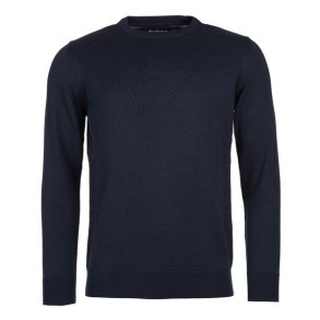 Barbour Pima Cotton Crew Neck Navy