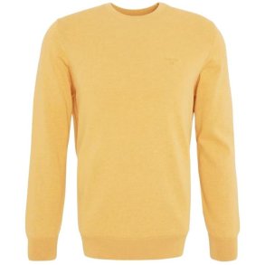 Barbour Pima Cotton Crew Neck Sweater Honey Gold
