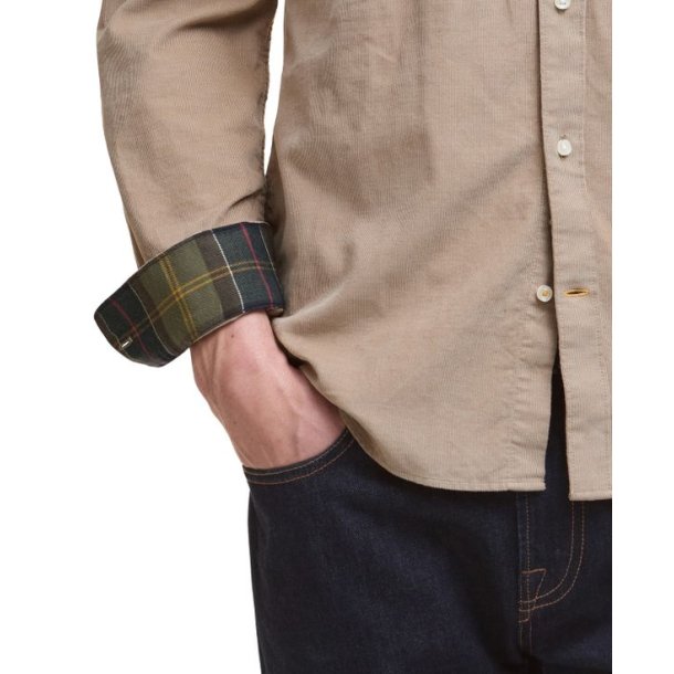 Barbour Ramsey Tailored Cord Shirt Washed Stone