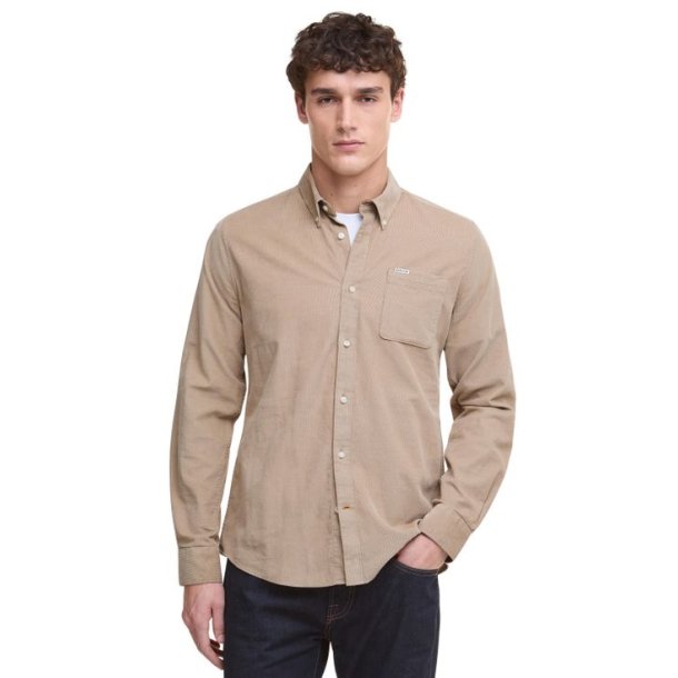 Barbour Ramsey Tailored Cord Shirt Washed Stone