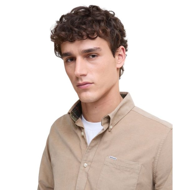 Barbour Ramsey Tailored Cord Shirt Washed Stone