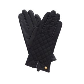 Barbour Scarlet Gloves Lady Black