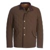 Barbour Shoveler Quilt Jacket Dk Olive