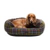 Barbour Snuggle Dog Bed 30" Classic Tartan