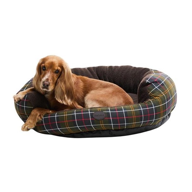 Barbour Snuggle Dog Bed 35" Classic Tartan