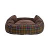 Barbour Snuggle Dog Bed 35" Classic Tartan