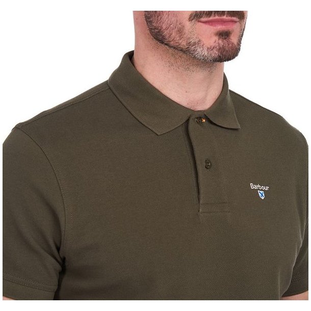 Barbour Sports Polo Dk Olive