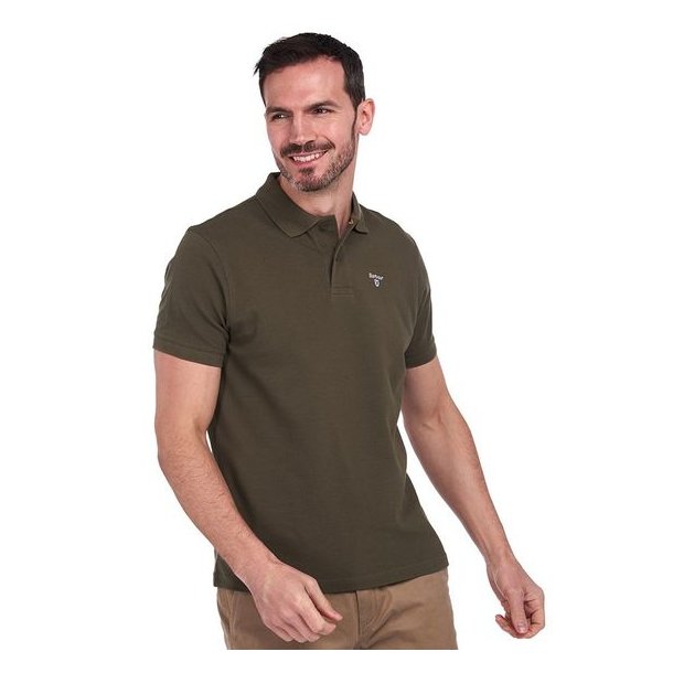 Barbour Sports Polo Dk Olive
