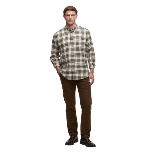 Barbour Telfield Regular Checked Shirt Stone