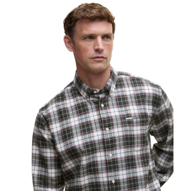 Barbour Telfield Regular Checked Shirt Olive