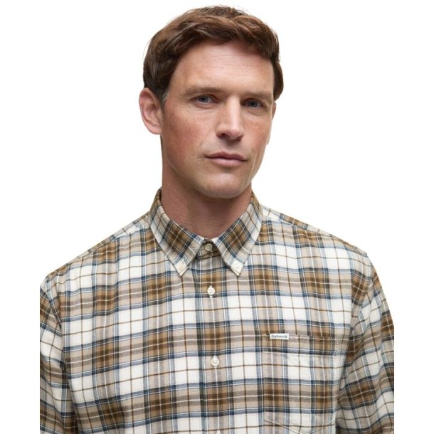 Barbour Telfield Regular Checked Shirt Stone