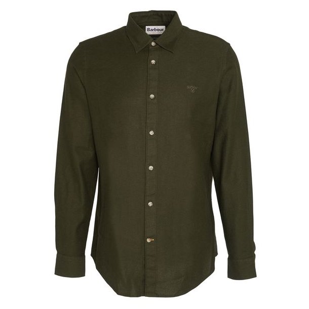 Barbour Twillbridge Tailored Shirt LS Forest
