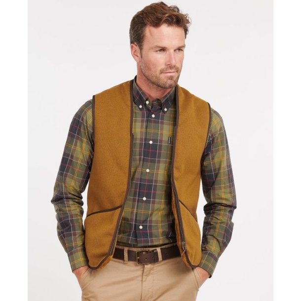 Barbour Warm Pile Zip-in Liner Vest Bark