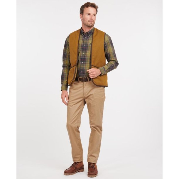 Barbour Warm Pile Zip-in Liner Vest Bark