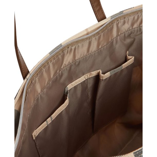 Barbour Wetherham Quilted Bag Safari Tartan