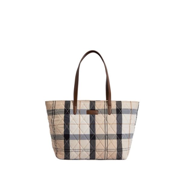 Barbour Wetherham Quilted Bag Safari Tartan