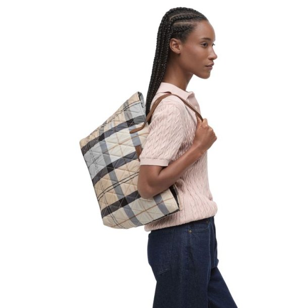 Barbour Wetherham Quilted Bag Safari Tartan