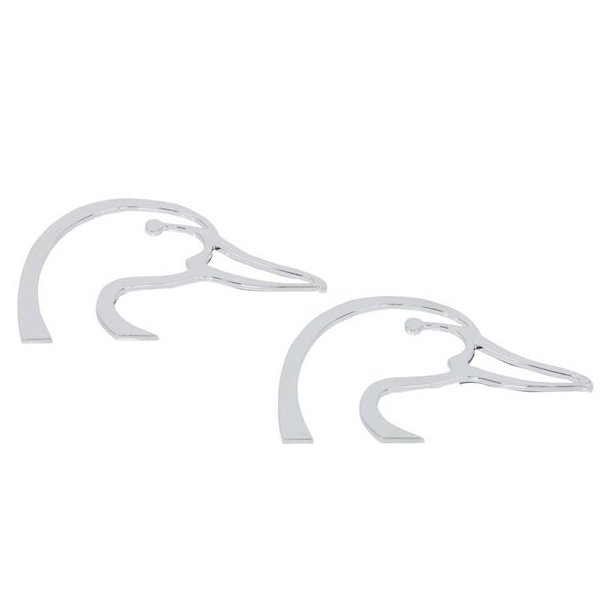 Bil Emblem Andehoved 2-Pack