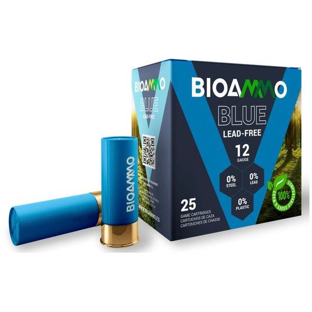 Bioammo Blue HP 12/70 3/28gram 25stk Jagtpatron Alloy