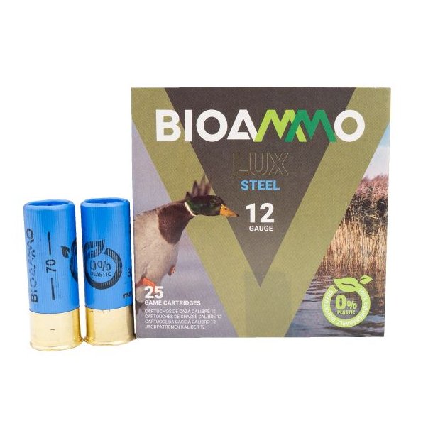 Bioammo Lux Steel 12/70 5/32gram 25stk Jagtpatron